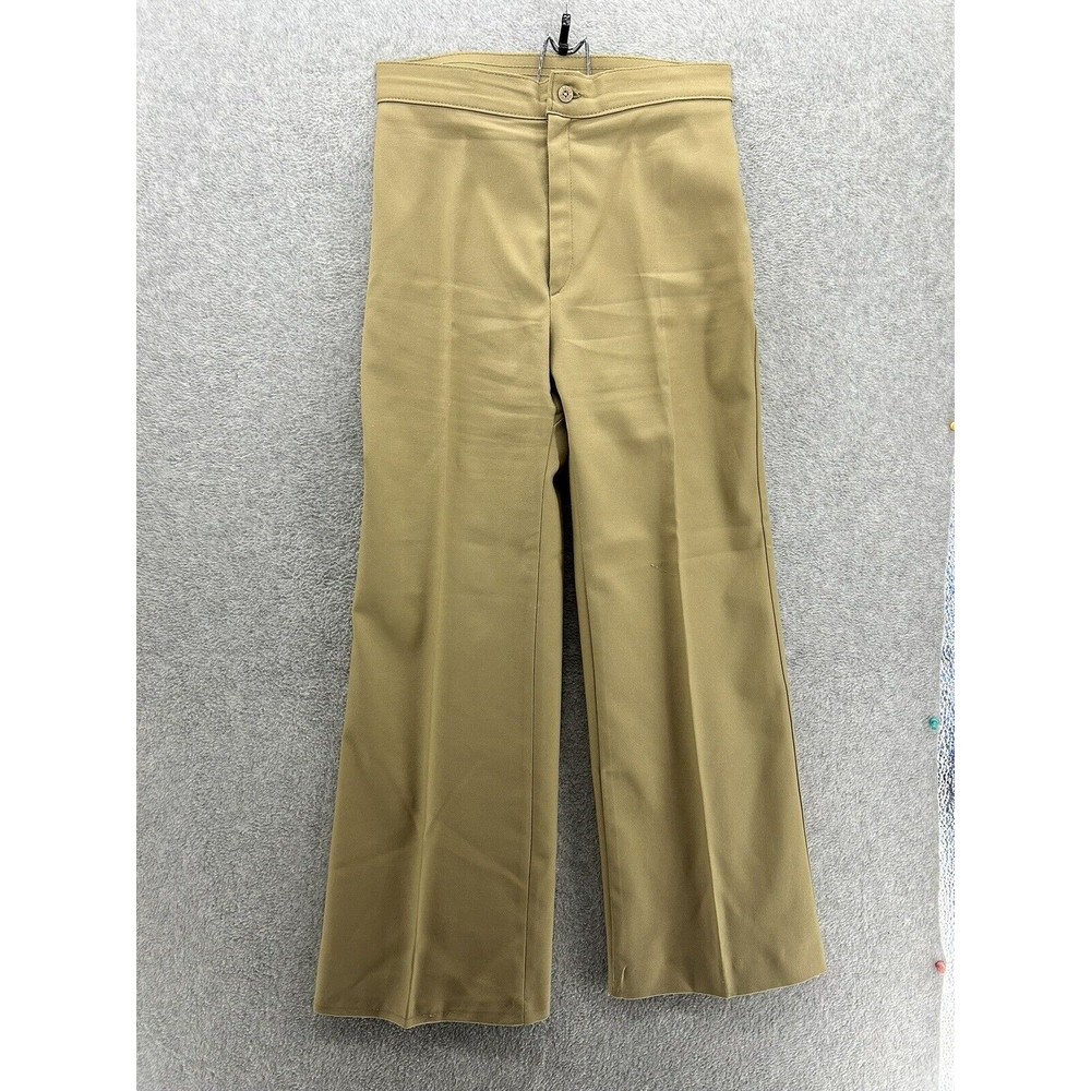 Levi's Women’s Vintage Pants Solid Beige Straight Leg High Rise 1980s Size 28